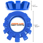 Oxball Cock-Lug Silicone Cockring Black Blue > Cock Ring > Single