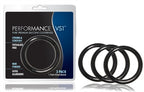 Performance VS1 Medium Silicone Cockrings - Set of 3 Black Medium > Cock Ring > Sets