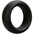 Optimale 35mm Thick Silicone Cock Ring Black Black > Cock Ring > Single