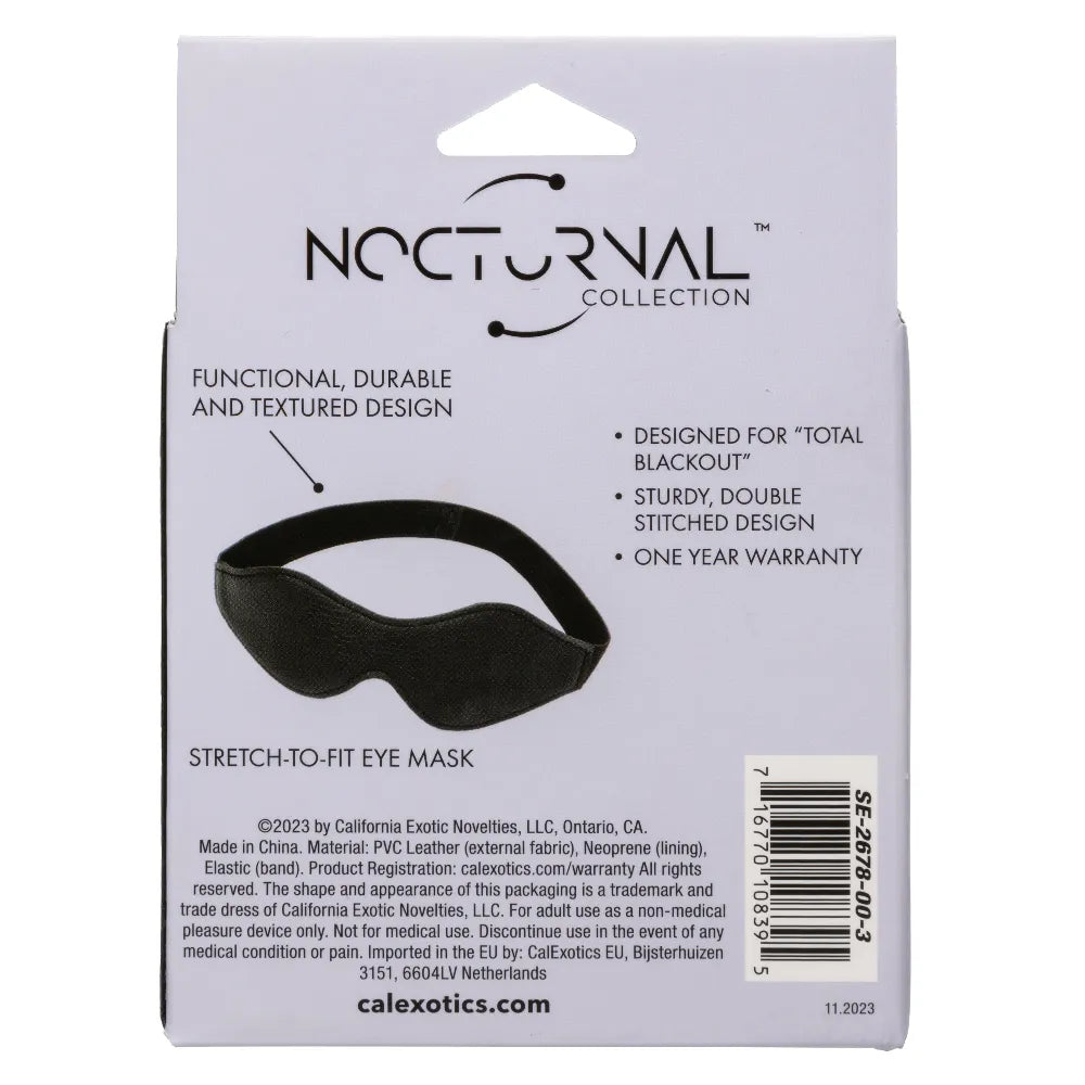 Nocturnal Collection Stretch-To-Fit Blackout Eye Mask > Bondage Gear > Blindfolds