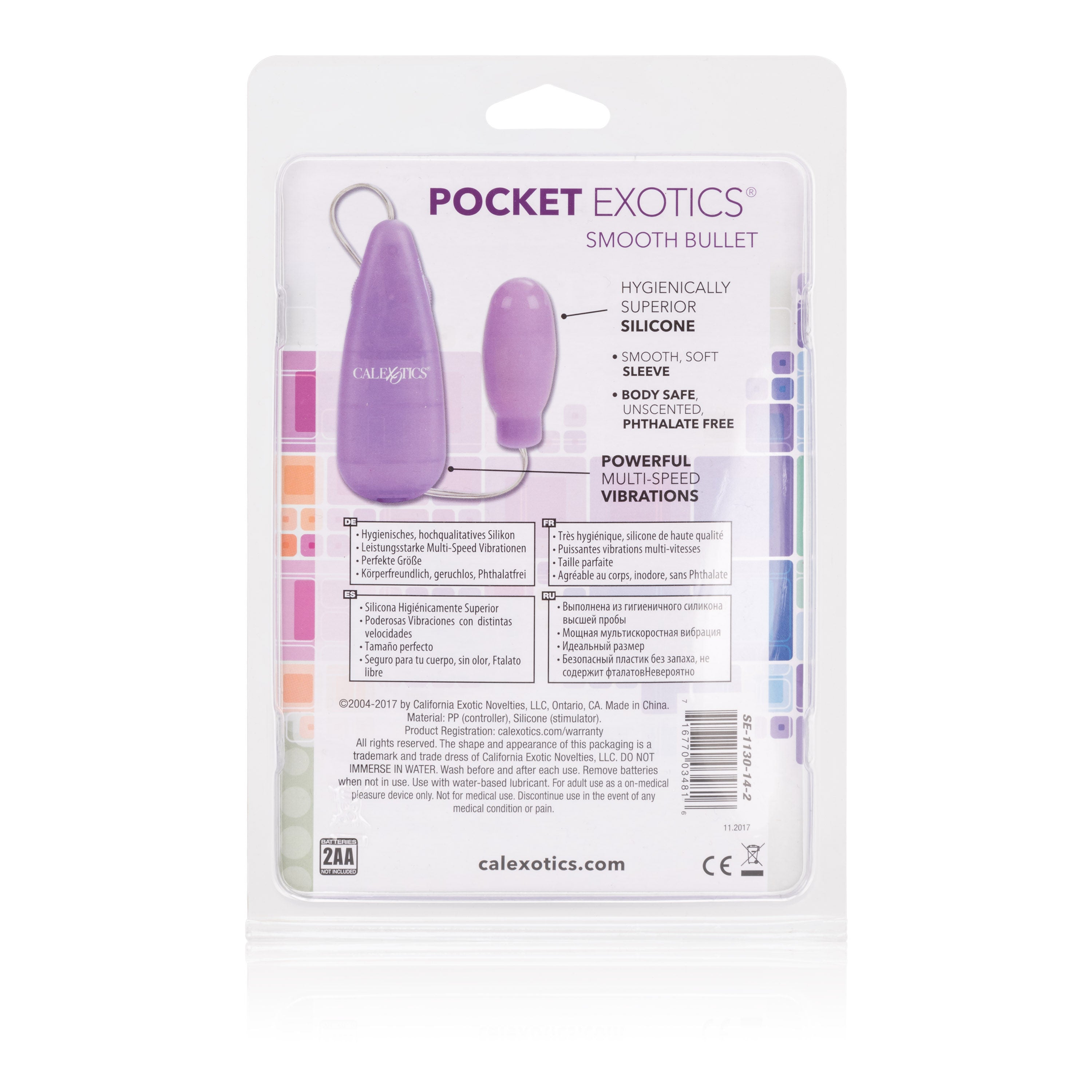 Silicone Slims Smooth Bullet Vibrator Slimline in Purple BULLETS & EGGS