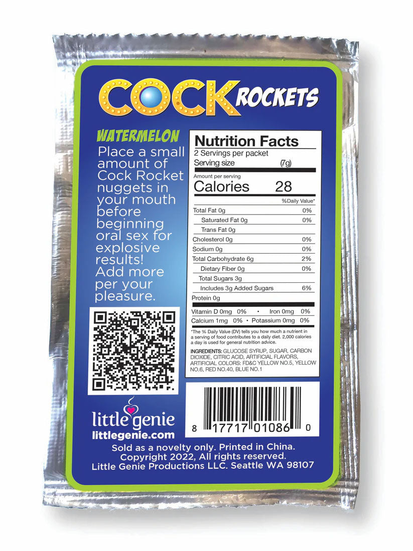 Cock Rockets Watermelon – Flavored Oral Sex Candy Edible > Novelties > Candy & Edible Items