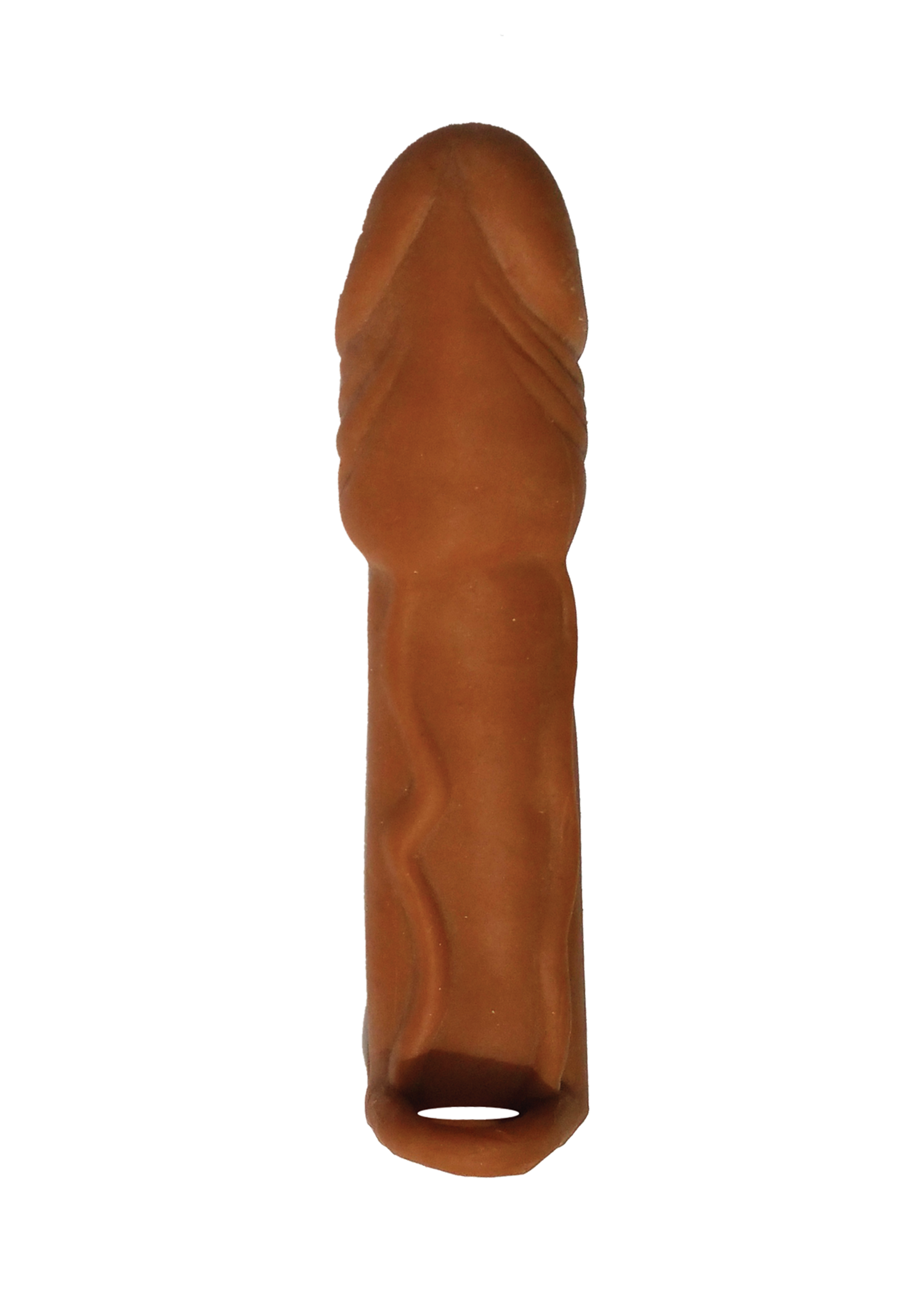 Skinsations Husky Lover 6.5 Inch White Penis Extension Sleeve Brown SLEEVES