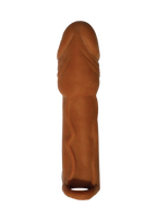 Skinsations Husky Lover 6.5 Inch White Penis Extension Sleeve Brown > Sex Toys For Men > Penis Sleeves