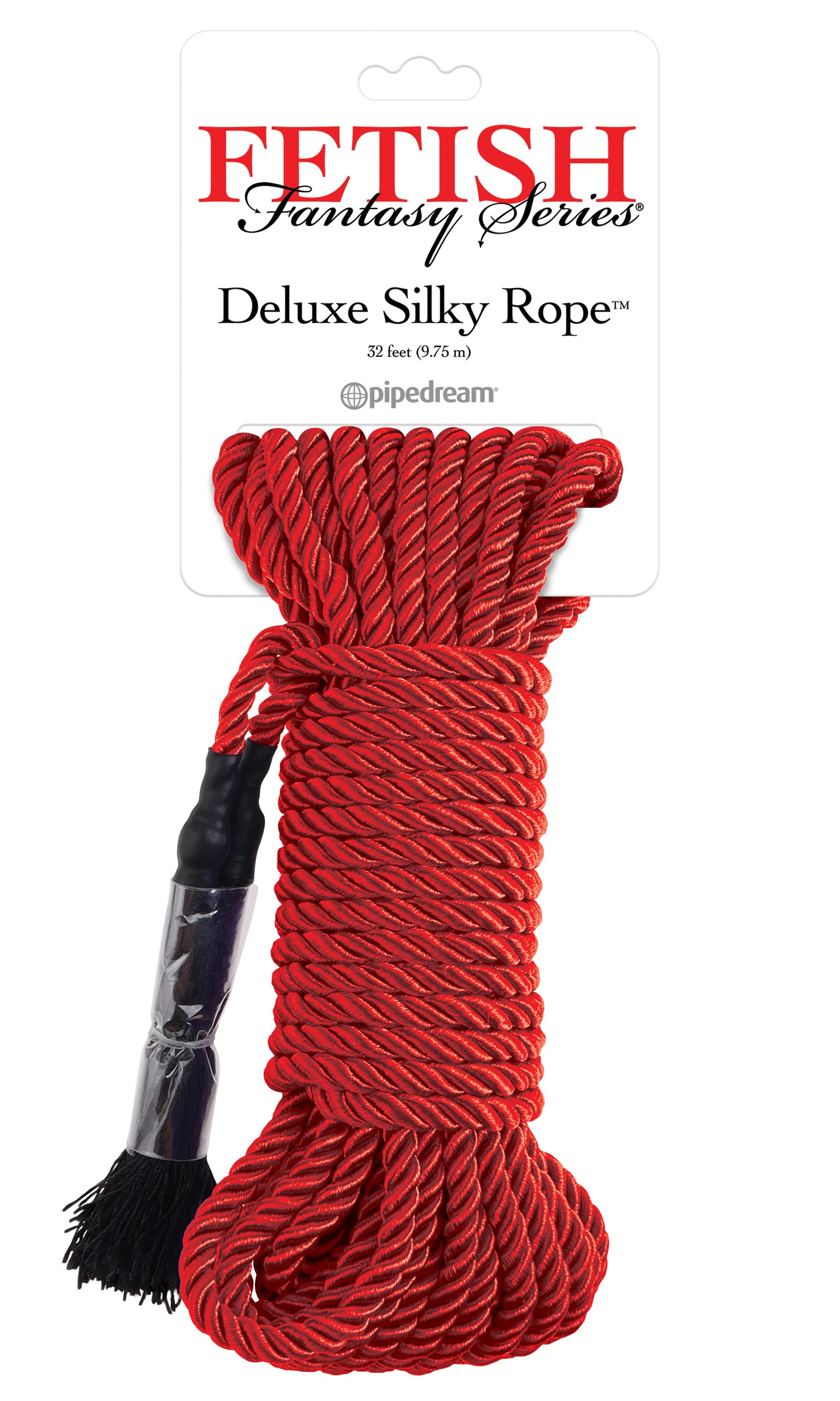 Deluxe Silky Bondage Rope 9.75 Meters of Soft and Durable Pleasure Red Rope