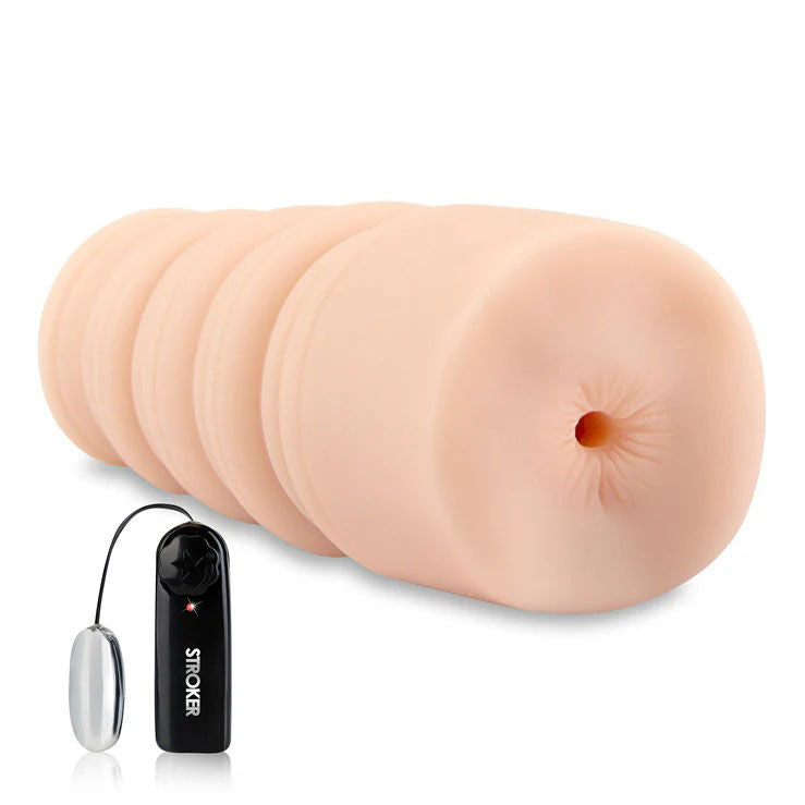 Vibrating Anal Stroker – Vibrating Male Stroker Beige Strokers - Vibrating
