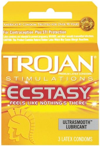 Trojan Ultra Ribbed Ecstasy - 3 Pack Default Title > Essentials > Condoms