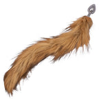 Running Wild Tail (Brown) – Metallic Probe with Long Tail Accessory > Anal Range > Tail Butt Plugs