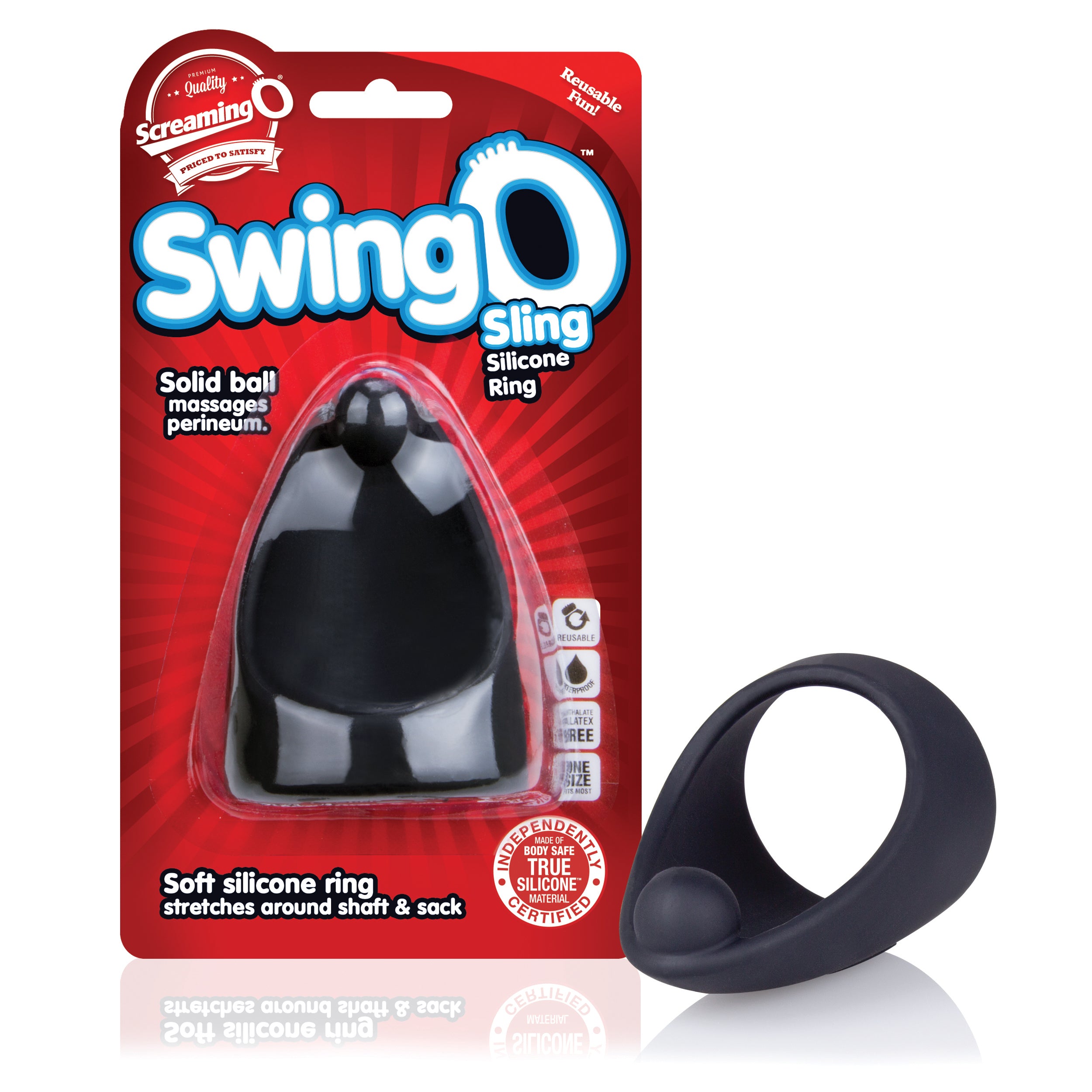 Screaming O SwingO Sling Silicone Cock Ring Perineum COCK RINGS
