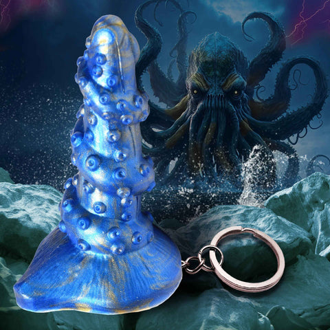 Lord Kraken Blue Tentacle Keychain for Adult Intimacy Accessories Gag Gifts & Novelties