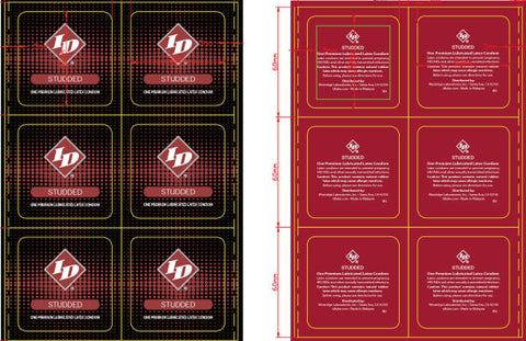 ID Studded Lubricated Condoms – Natural Clear Latex Condoms 144 Pcs Condom Pack Condoms