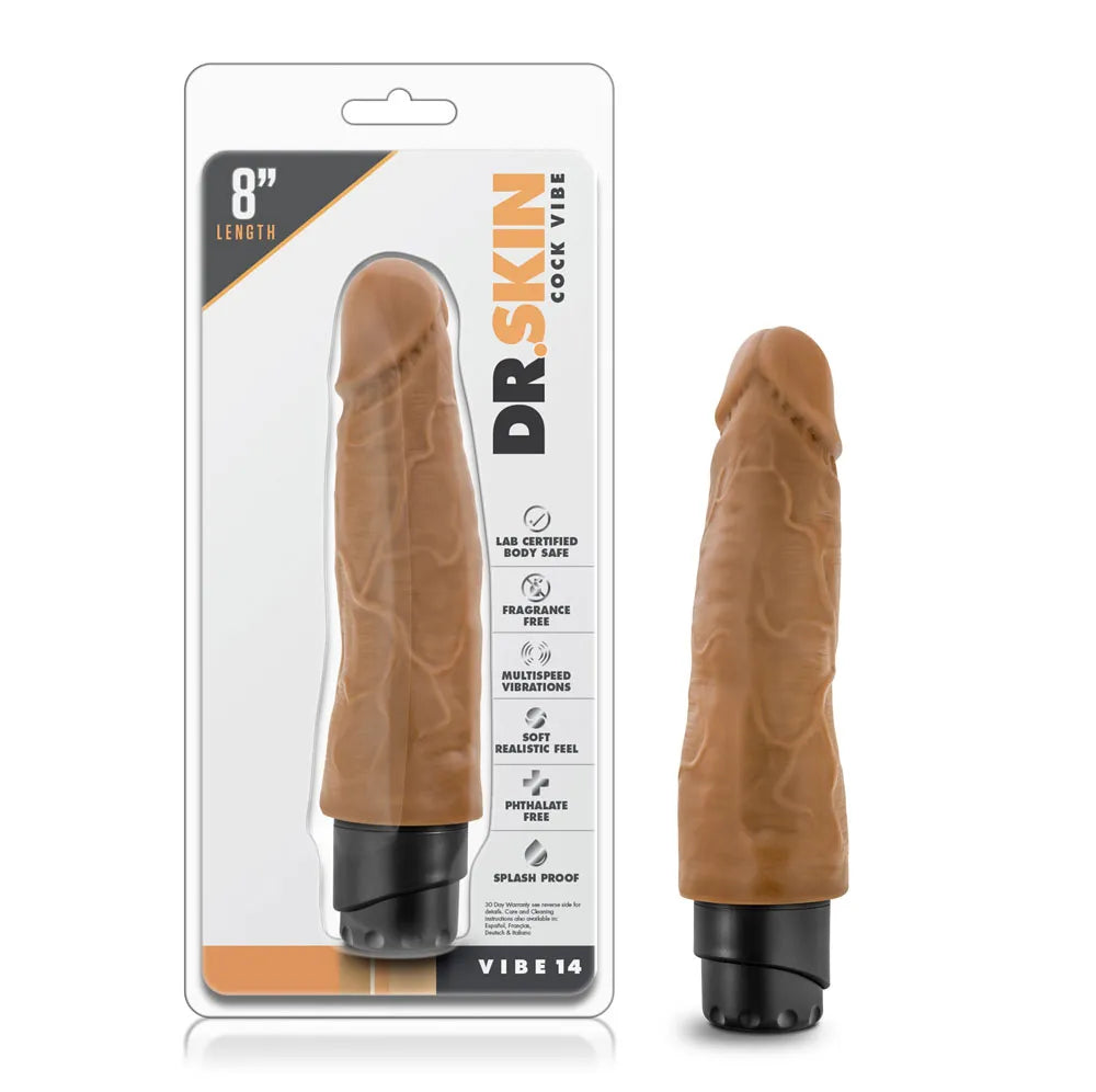 Dr. Skin Cock Vibe 14 – 8 Inch Splashproof Vibrating Cock > Vibrators > Realistic Vibrators