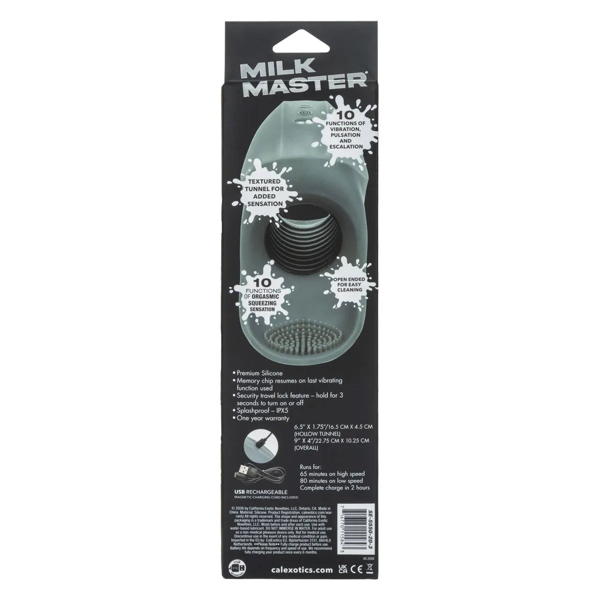 Milk Master Squeeze And Please - Rechargeable Vibrating Masturbator