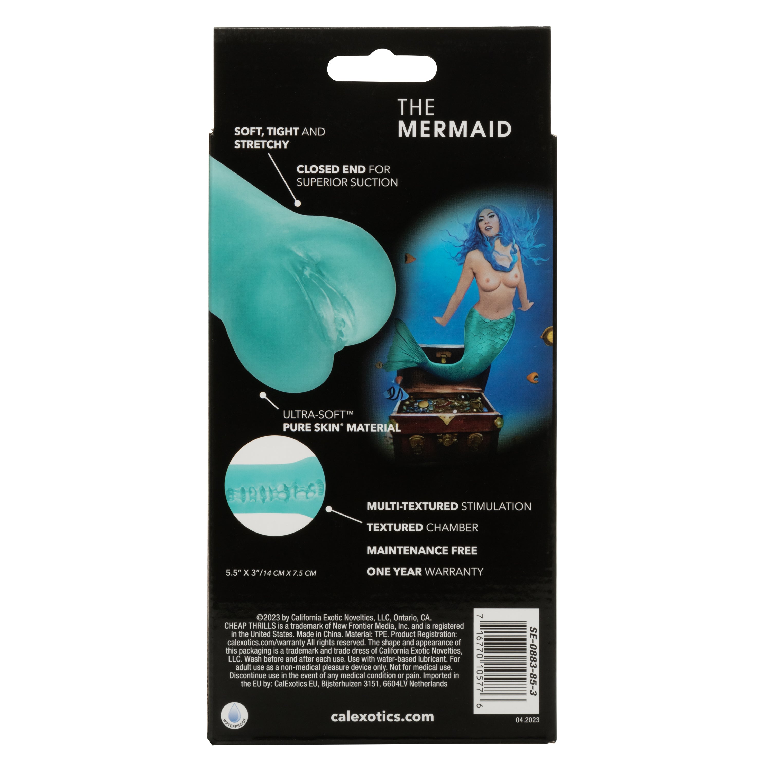 Cheap Thrills The Mermaid Masturbator in Teal Pure Skin Material with Life-Like Texture and Compact Design Strokers - Fantasy