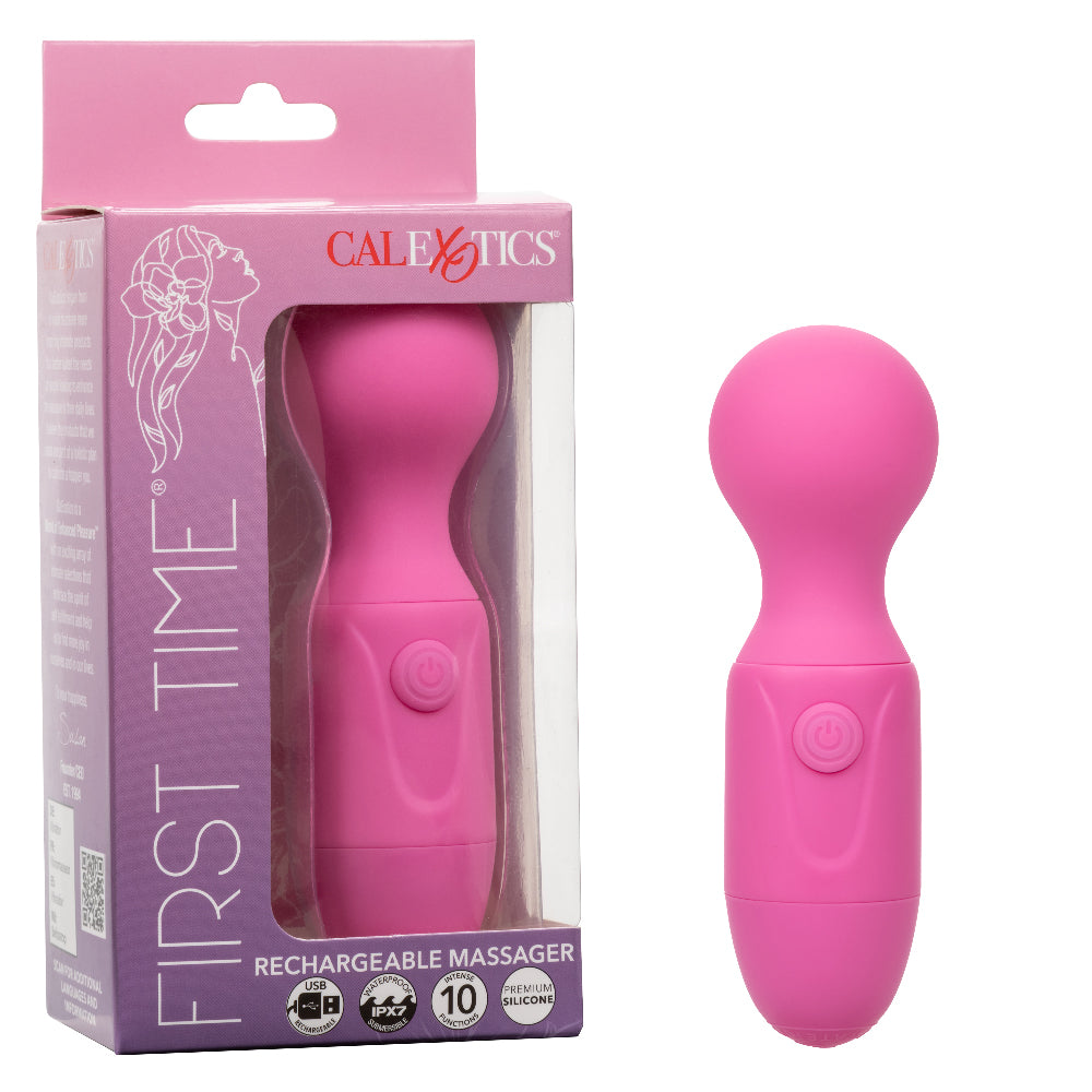 First Time Rechargeable Massager – Compact Powerful Vibrator Pink > Sex Toys > Mini Massagers