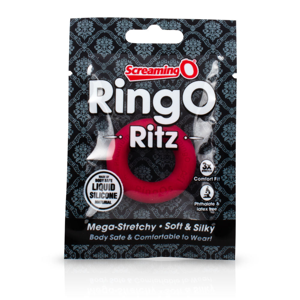 Screaming O RingO Ritz Black Liquid Silicone Cockring Toy COCK RINGS