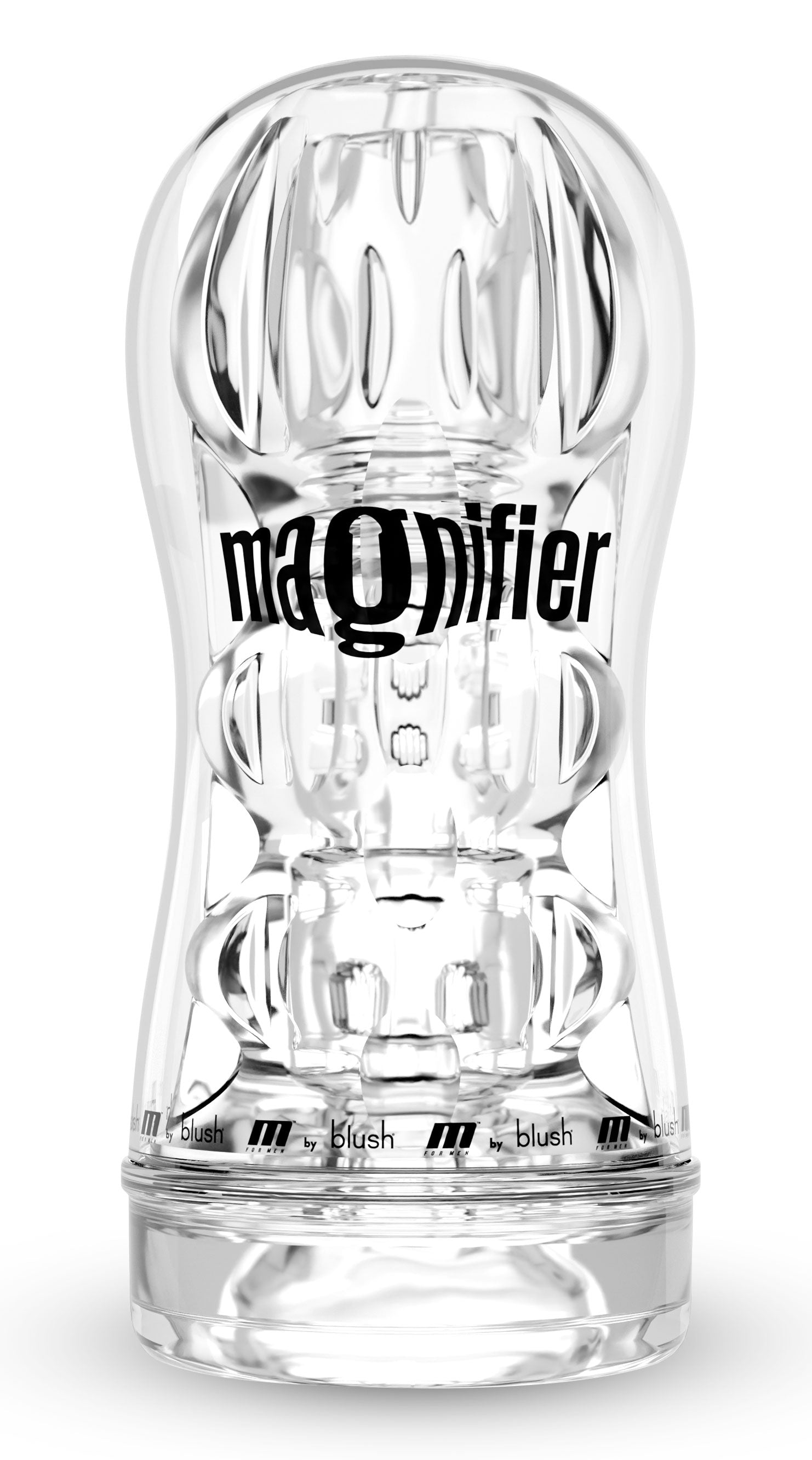 M for Men Clear Soft and Wet Magnifier Male Masturbation Aid Strokers - Manual