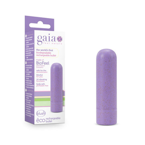Gaia Eco Rechargeable Bullet Lilac USB Rechargeable Vibrator BULLETS