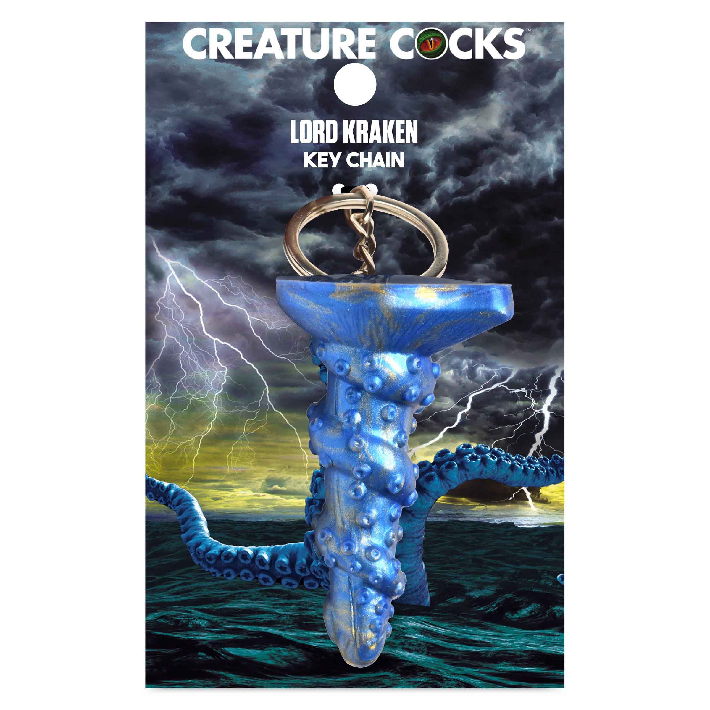 Lord Kraken Blue Tentacle Keychain for Adult Intimacy Accessories Blue Key Chains
