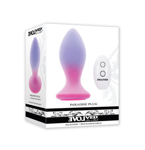 Evolved PARADISE PLUG 10.5 cm USB Rechargeable Vibrating Butt Plug Butt Plugs - Vibrating