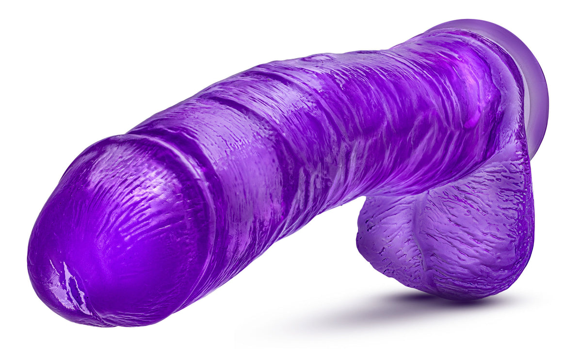 B Yours Plus Hefty N Hung (Purple) – 11.5" Insertable Realistic Dildo with Suction Cup Base > Dildos > Oversized Toys