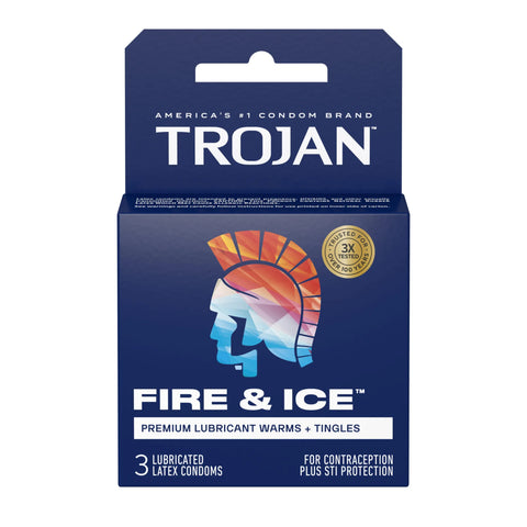 Trojan Fire and Ice Dual Action Lubricated Condoms - 3 Pack > Essentials > Condoms