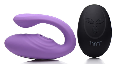 Inmi 7X Pulse Pro Purple Pulsing Clit Stim Vibe with Remote Vibrators - G Spot