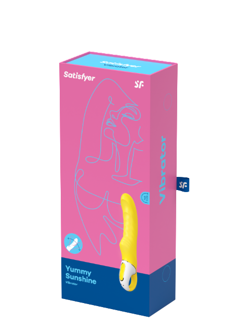 Satisfyer Yummy Sunshine G Spot Silicone Vibrator Yellow > Sex Toys For Ladies > G-Spot Vibrators