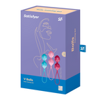 Satisfyer Set of 3 Weighted Double Kegel Training Balls – Silicone Kegel Balls > Sex Toys For Ladies > Kegel Exercise