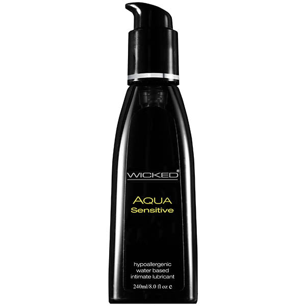 Wicked Aqua Sensitive Water Based Lubricant 240 Milliliter 8 Ounce Bottle Default Title Lubricants, Creams & Glides