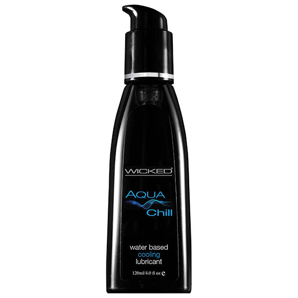 Wicked Aqua Chill - Cooling Water Based Lubricant 120 ml (4 oz) Default Title Lubricants, Creams & Glides