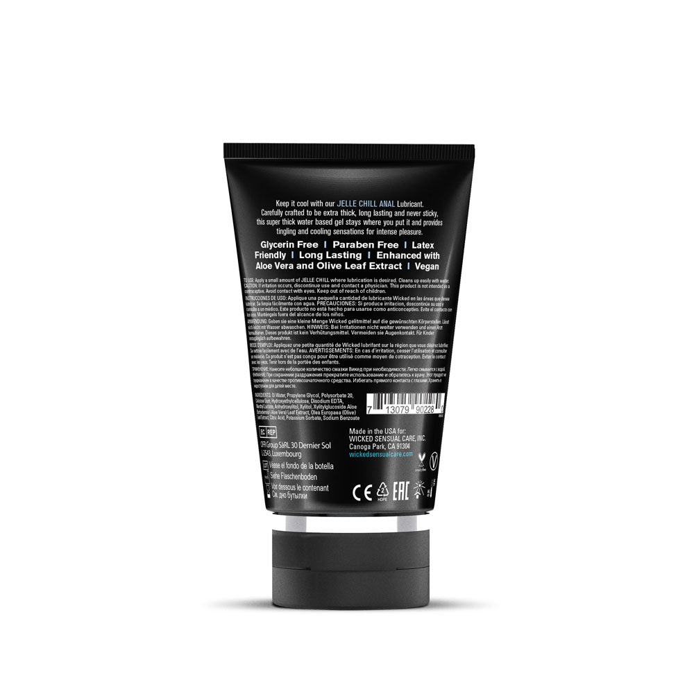 Wicked Jelle Chill 120 ml Cooling Water Based Anal Lubricant Anal Lubricant