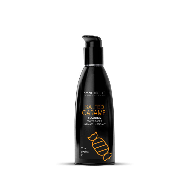 Wicked Aqua Salted Caramel Lubricant 60ml - Lickable Pleasure ... No Colour Selected > Lube > Flavoured