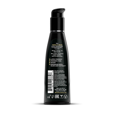 Wicked Aqua Vanilla Bean Water Based Lubricant 120 ml (4 oz) Flavoured Lube