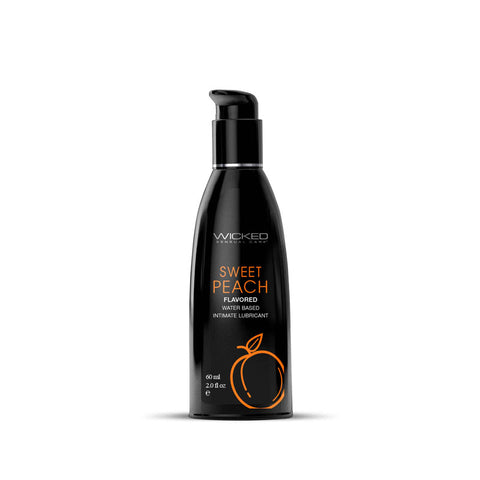 Wicked Aqua Sweet Peach Lubricant 60 ml - Delicious Water Based Formula ... No Colour Selected Lubricants, Creams & Glides