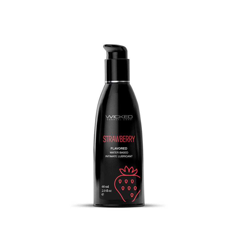 Wicked Aqua Strawberry (60 ml) – Water-Based Strawberry Flavored Lubricant > Lube > Flavoured Main image