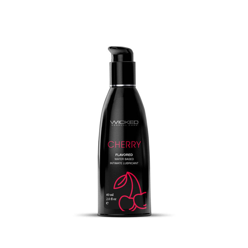 Wicked Aqua Cherry – Cherry Flavored Water-Based Lubricant 60 ml Bottle > Lube > Flavoured Main image