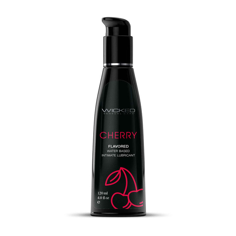Wicked Aqua Cherry Water Based Lubricant 30 ml (1 oz) Bottle ... No Colour Selected Lubricants, Creams & Glides