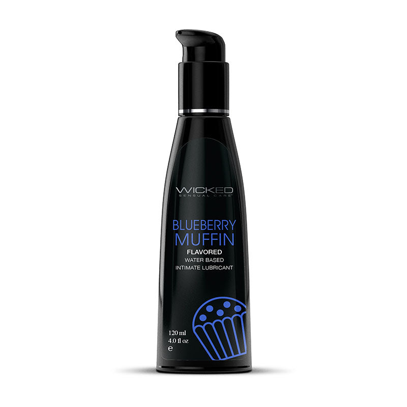 Wicked Aqua Blueberry Muffin Water Based Lubricant 120 Milliliters 4 Ounces ... No Colour Selected Lubricants, Creams & Glides