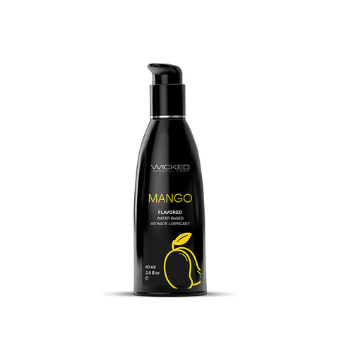 Wicked Aqua Mango Water Based Lubricant 60 ml Bottle ... No Colour Selected Flavoured Lube