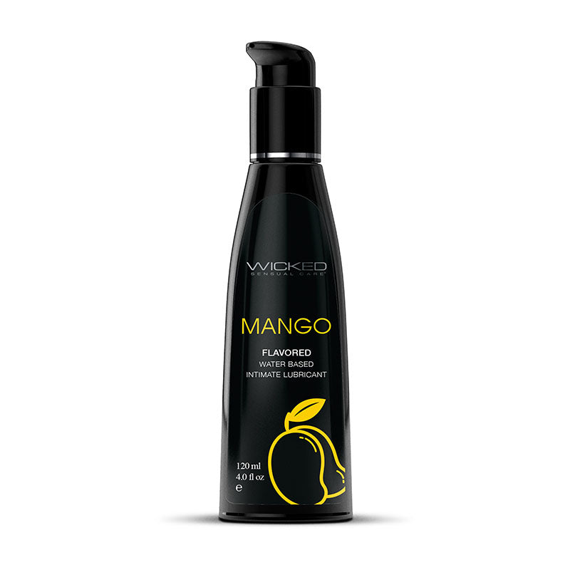 Wicked Aqua Mango Lubricant 120 ml - Mango Flavored Water Based ... No Colour Selected Flavoured Lube