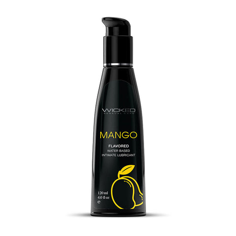 Wicked Aqua Mango Lubricant 120 ml - Mango Flavored Water Based Flavoured Lube