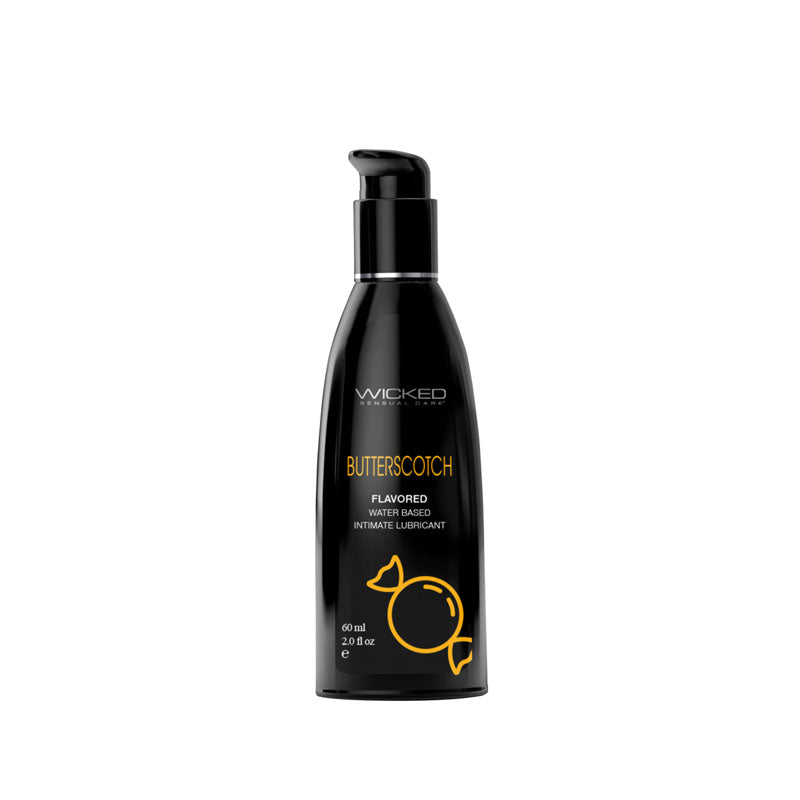 Wicked Aqua Butterscotch Lubricant 60 ml Tasty Water-Based Pleasure ... No Colour Selected Lubricants, Creams & Glides
