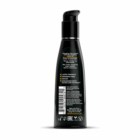 Wicked Aqua Butterscotch Flavored Water Based Lubricant 120ml Lubricants, Creams & Glides