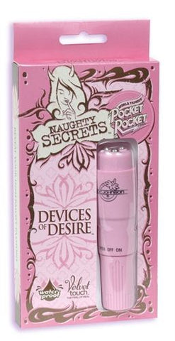 Naughty Secrets Pocket Rocket Pink Waterproof Clitoral Vibrator Pink Clit Stimulators