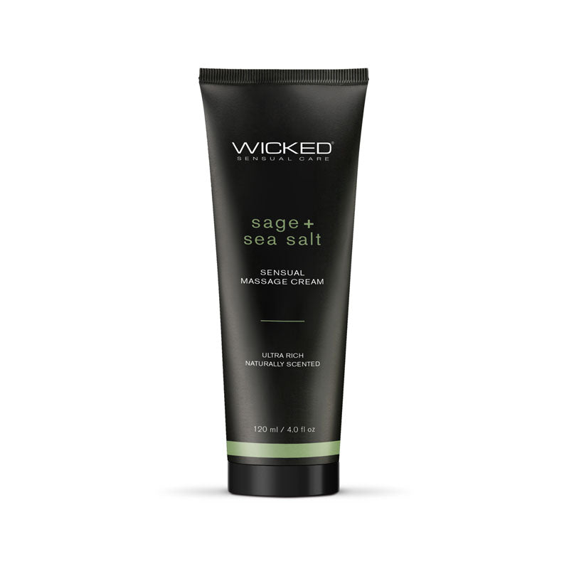 Wicked Sage and Sea Salt Sensual Massage Cream 120 Milliliters Default Title Flavoured Lube