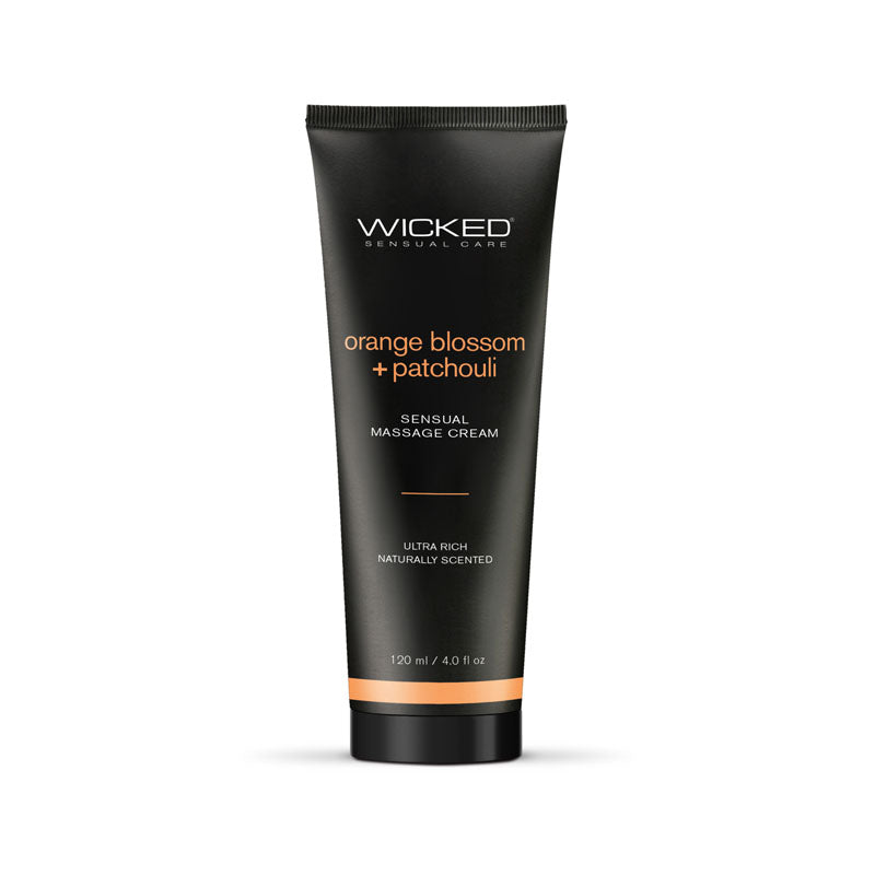 Wicked Orange Blossom and Patchouli Sensual Massage Cream 8 Ounce Default Title Flavoured Lube