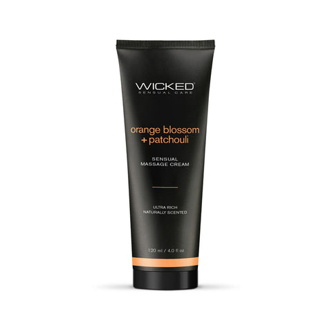 Wicked Orange Blossom and Patchouli Sensual Massage Cream 8 Ounce Default Title Flavoured Lube