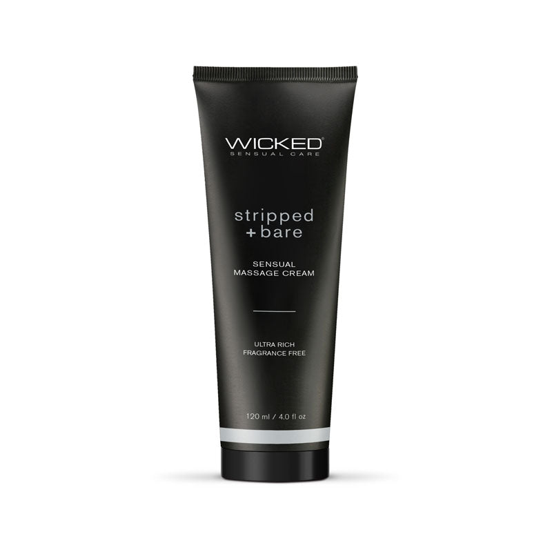 Wicked Stripped Bare Sensual Massage Cream for Intimate Moments Default Title Massage Oil
