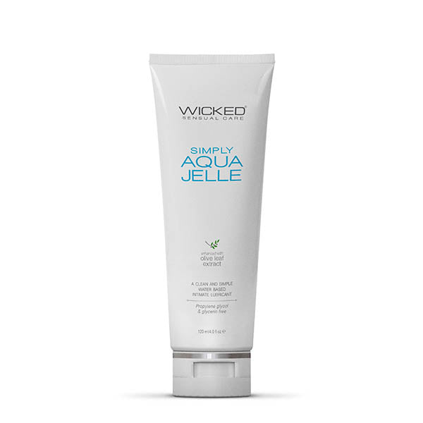 Wicked Simply Aqua Jelle 120 ml Water Based Anal Lubricant White Lubricants, Creams & Glides